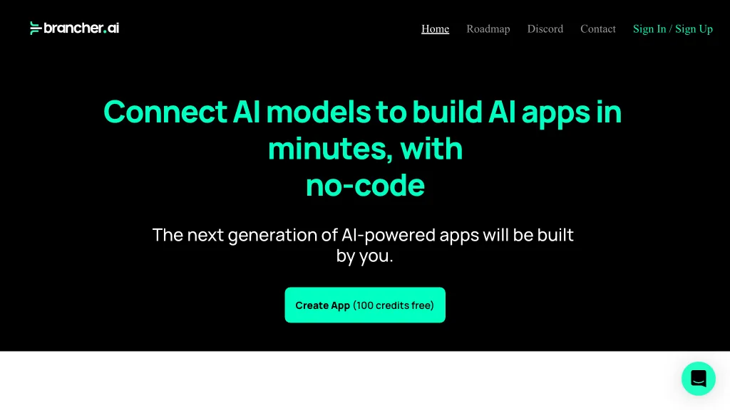 Brancher AI website