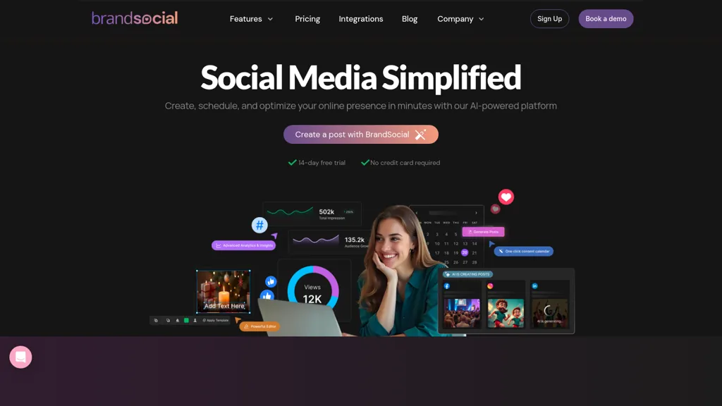 BrandSocial website