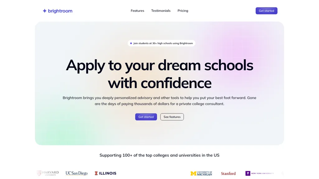 Brightroom AI website
