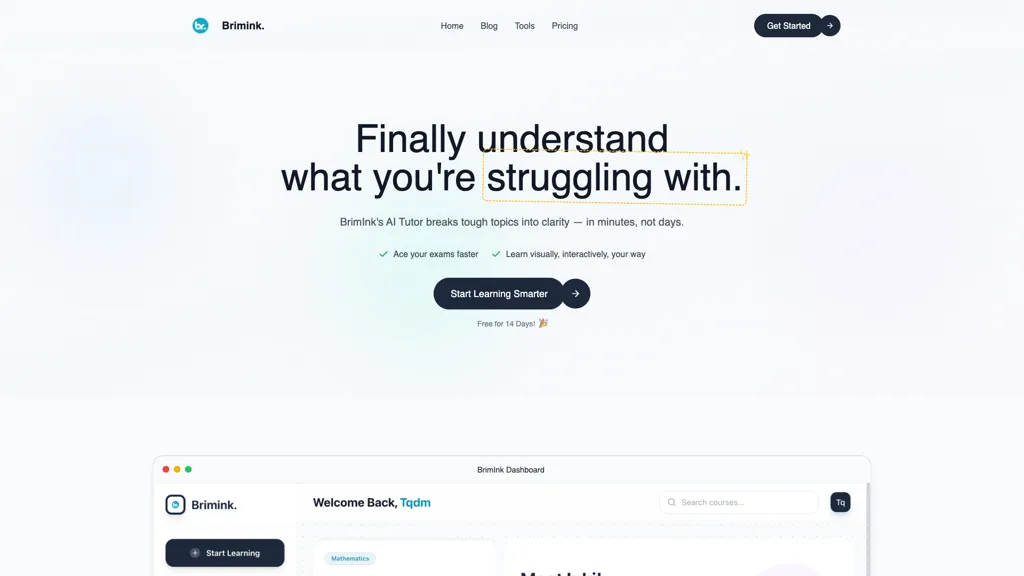 Brimink AI tool screenshot
