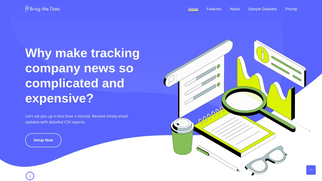 Bring Me Data website