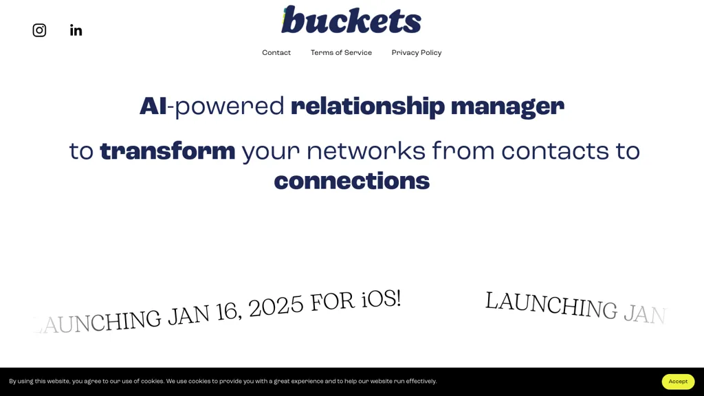 Buckets website