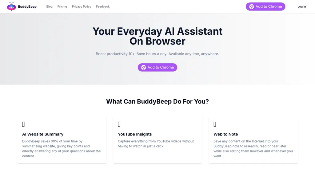 BuddyBeep website
