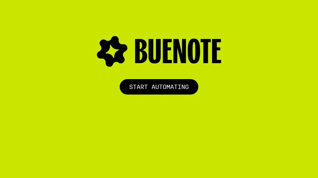 Buenote AI tool screenshot