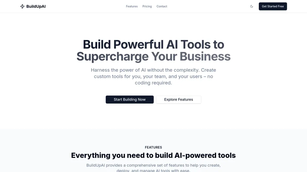 BuildUpAI website
