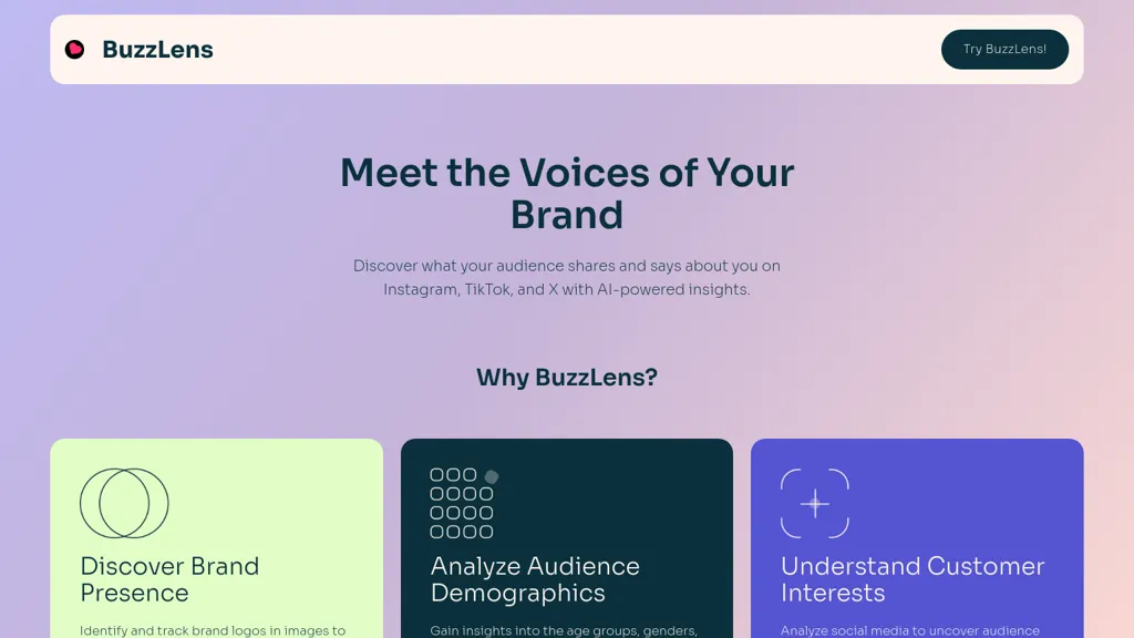 BuzzLens website