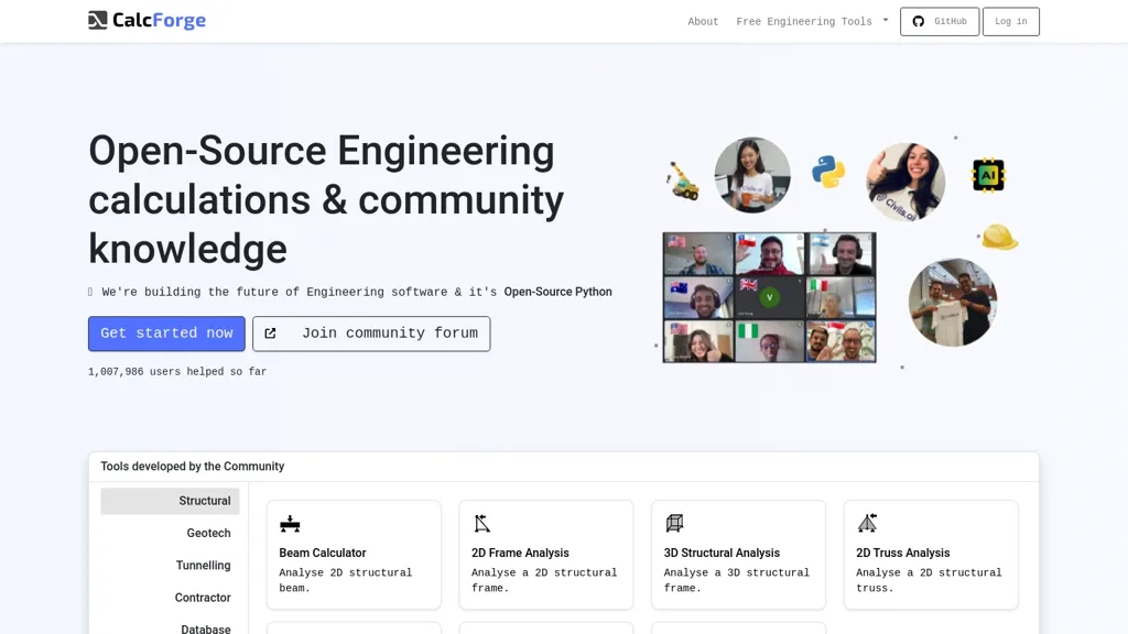 CalcForge website