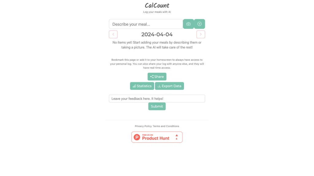 CalCount website
