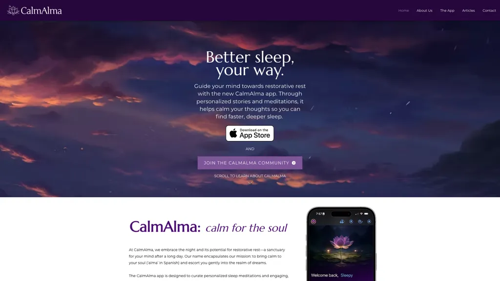 Calmaila CalmAlma - AI Self-Improvement Tool
