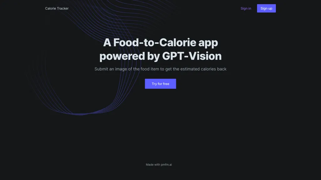 Calorie Tracker website