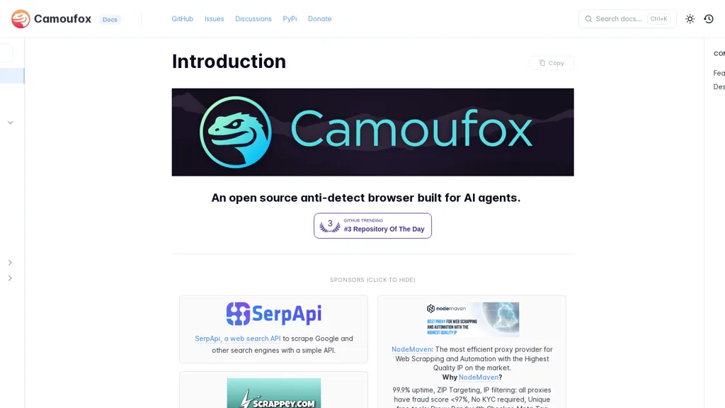 Camoufox screenshot