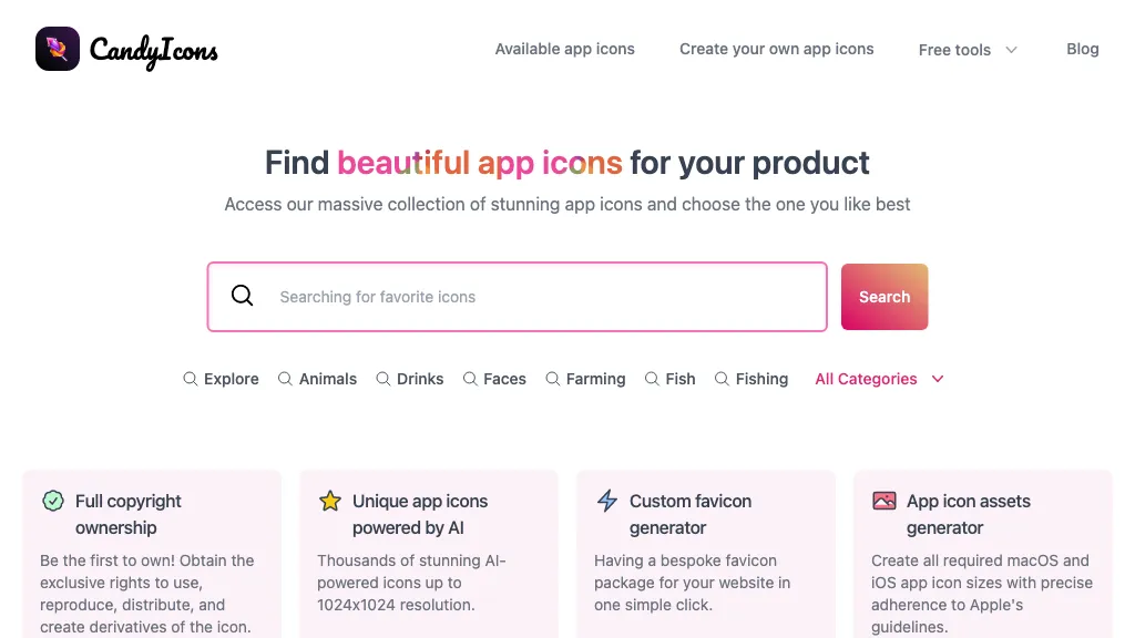 CandyIcons website