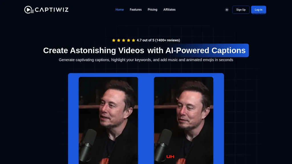 Captiwiz website