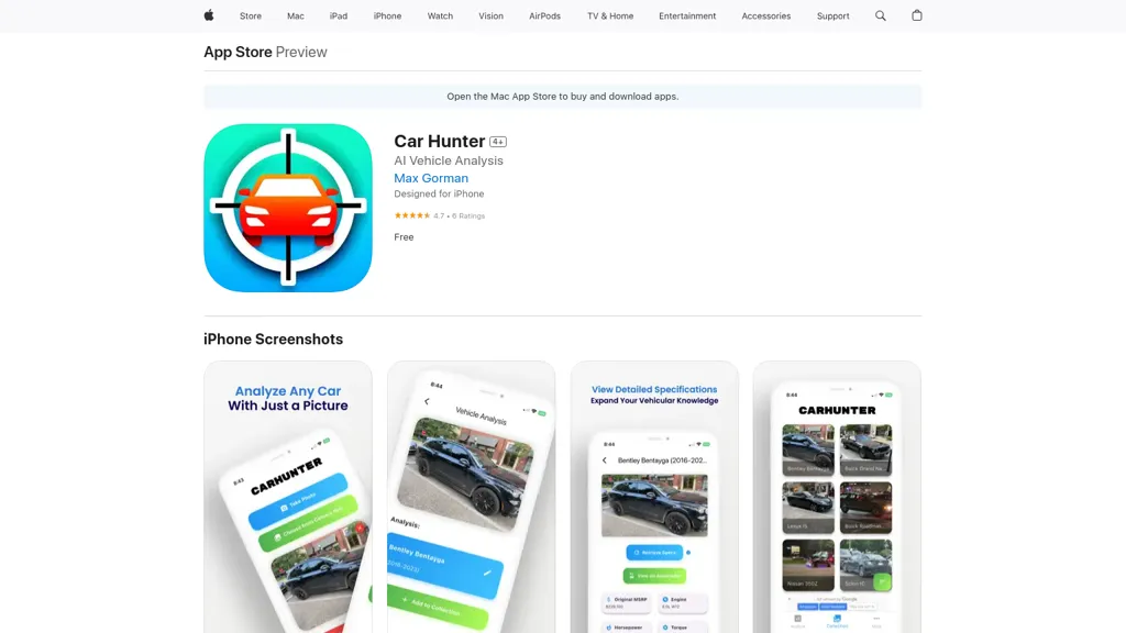 Car Hunter website