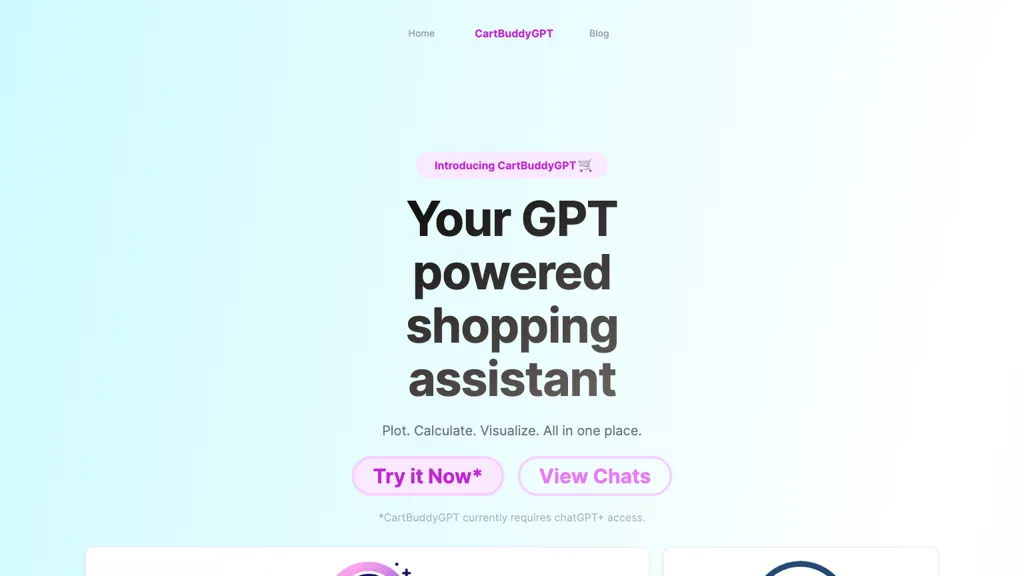 Cart Buddy GPT website