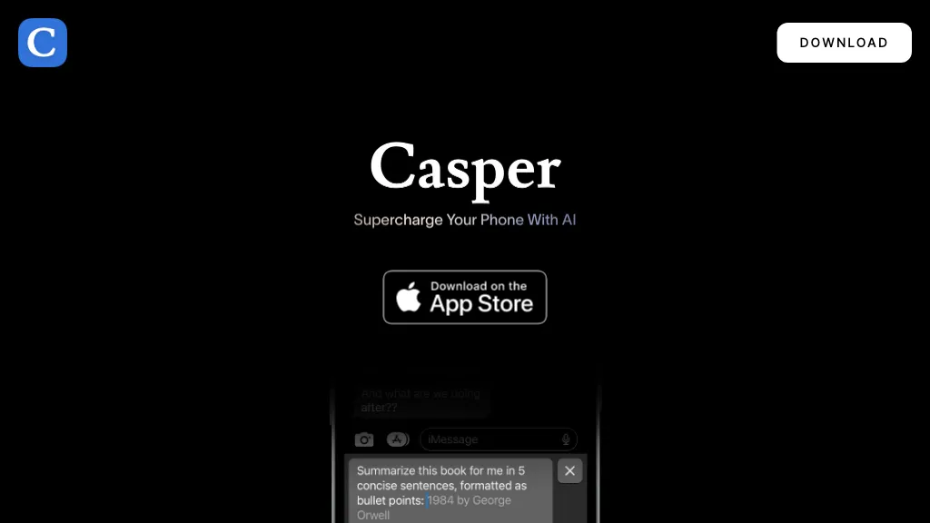 Casper website
