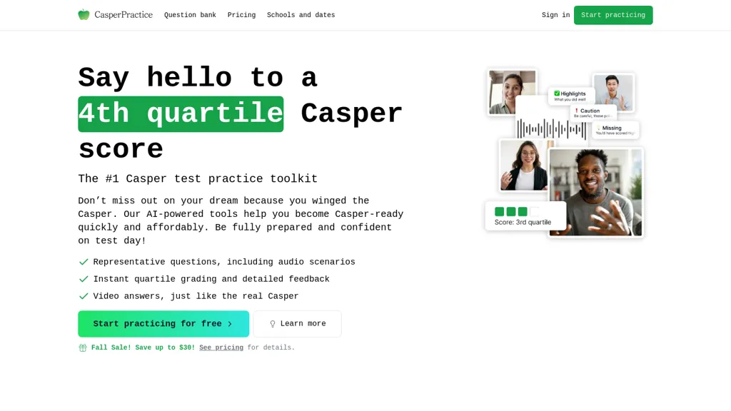 CasperPractice website
