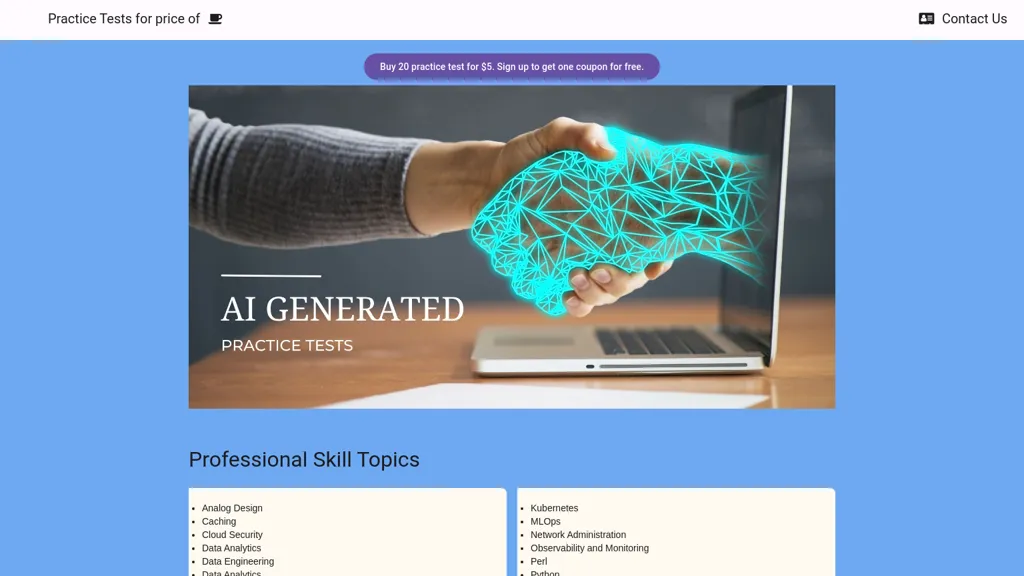 CertGenAI website