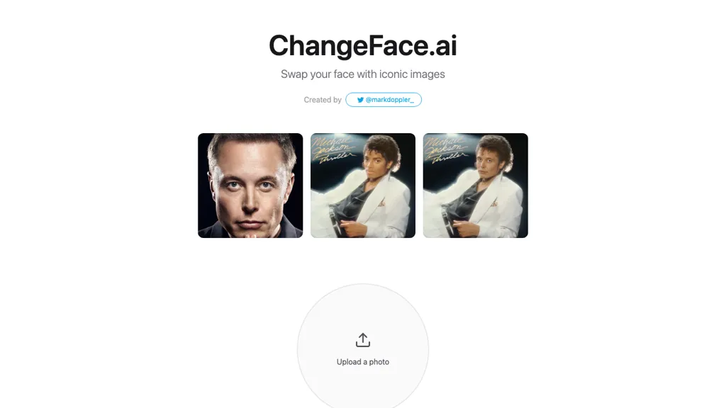 ChangeFace website