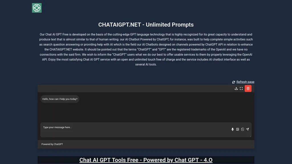 Chat AI GPT website