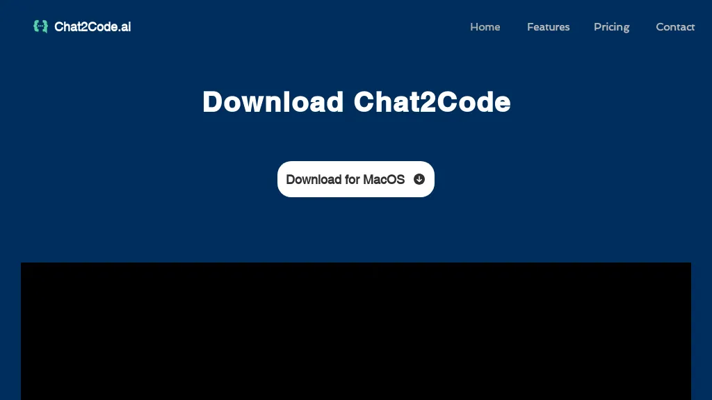 Chat2code.ai website