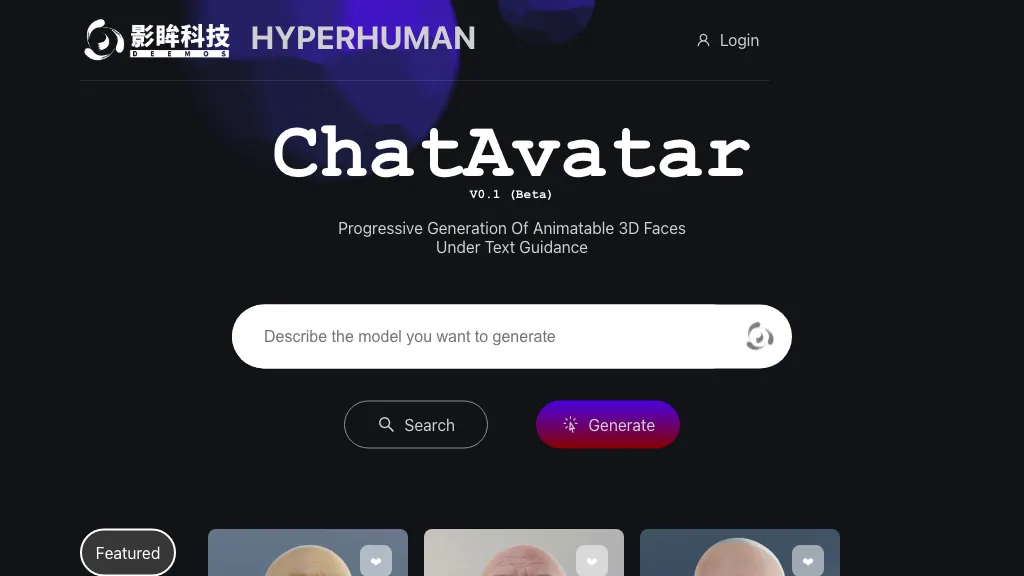 ChatAvatar website