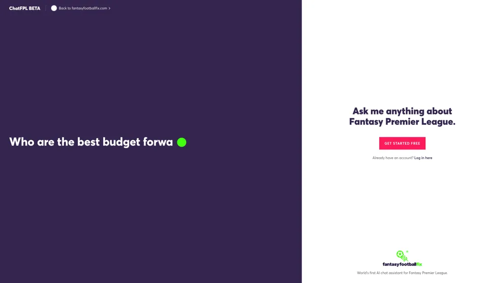 ChatFPL AI tool screenshot
