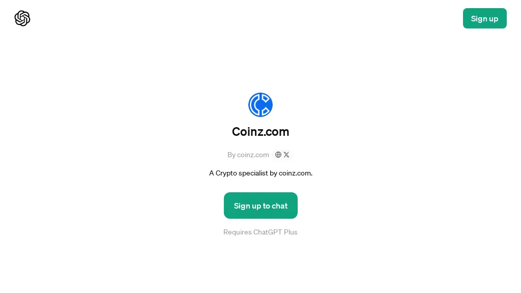Coinz.com GPT website
