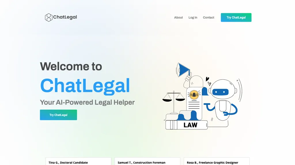 ChatLegal website