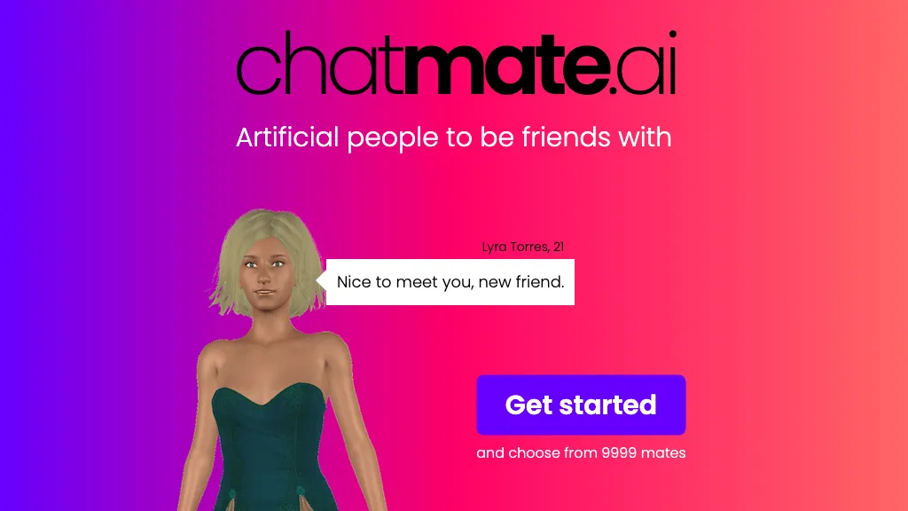 Chatmate AI website