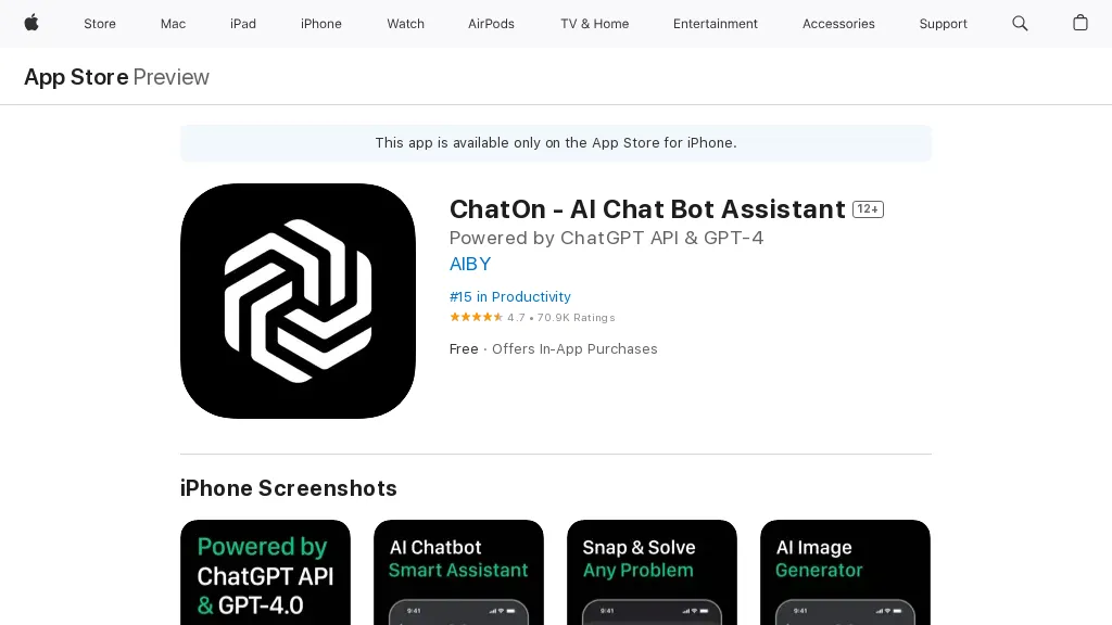 ChatOn website