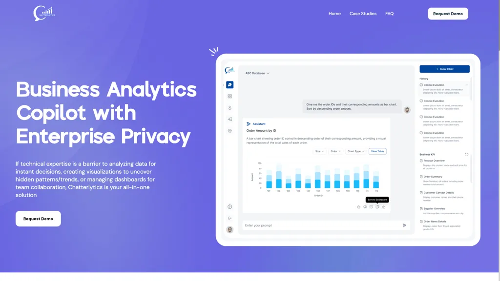 Chatterlytics AI tool screenshot