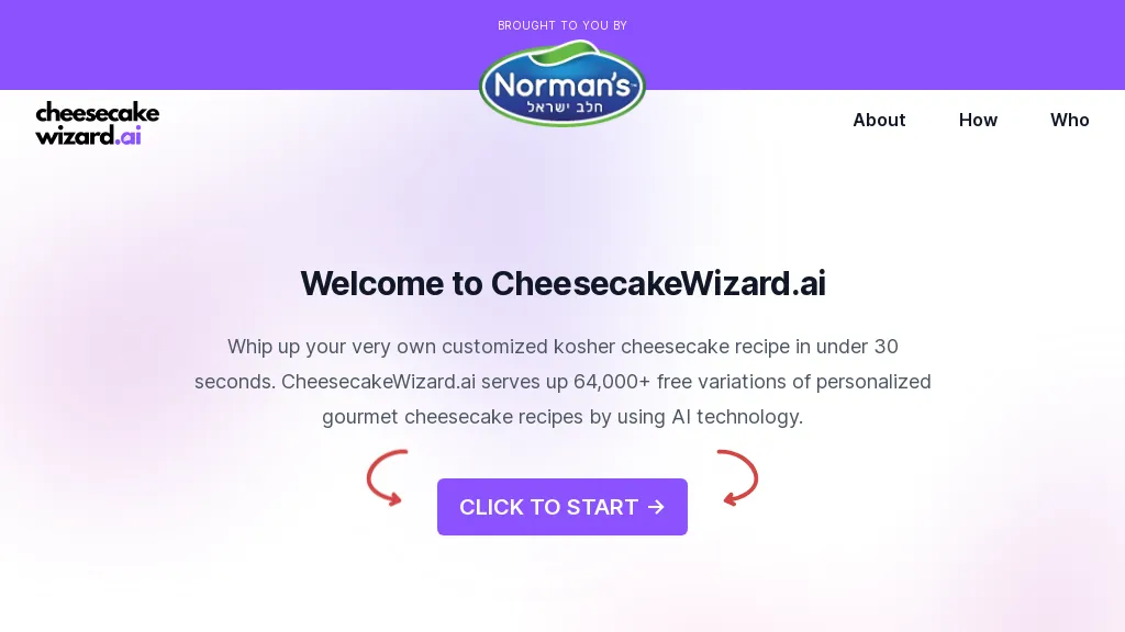 Cheesecakewizard website