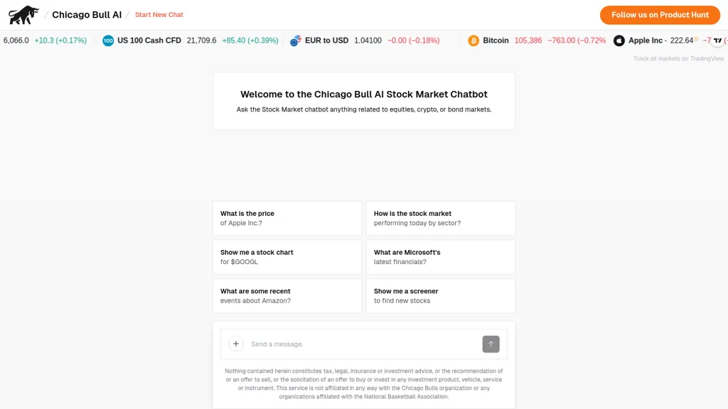 Chicago Bull AI website
