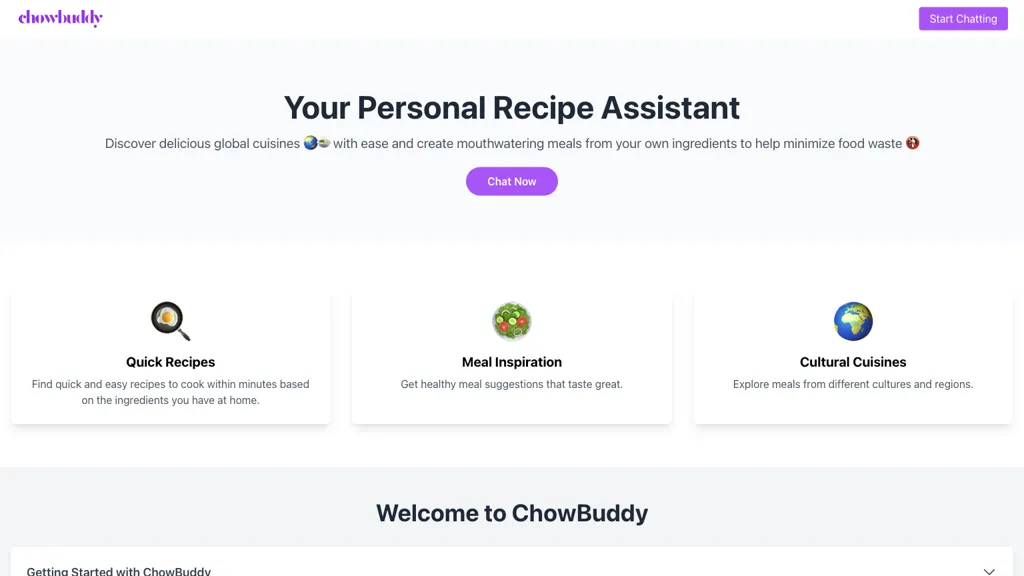 Chowbuddy website