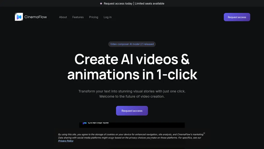 CinemaFlow AI AI tool screenshot