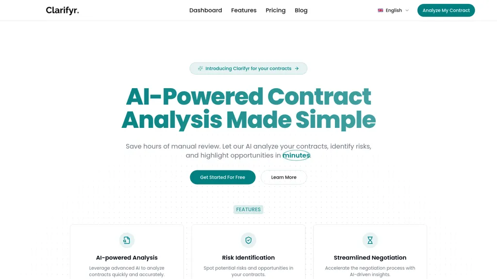 Clarifyr website