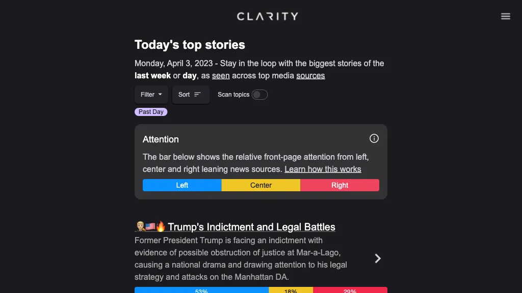 Clarity website