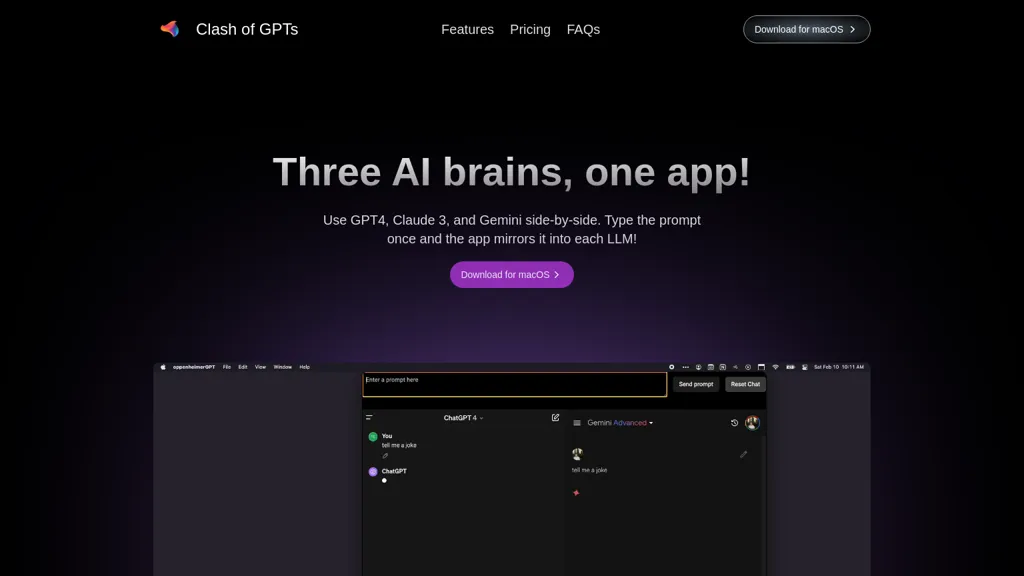 Clash of GPTs website