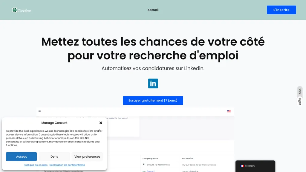 Cleafive website