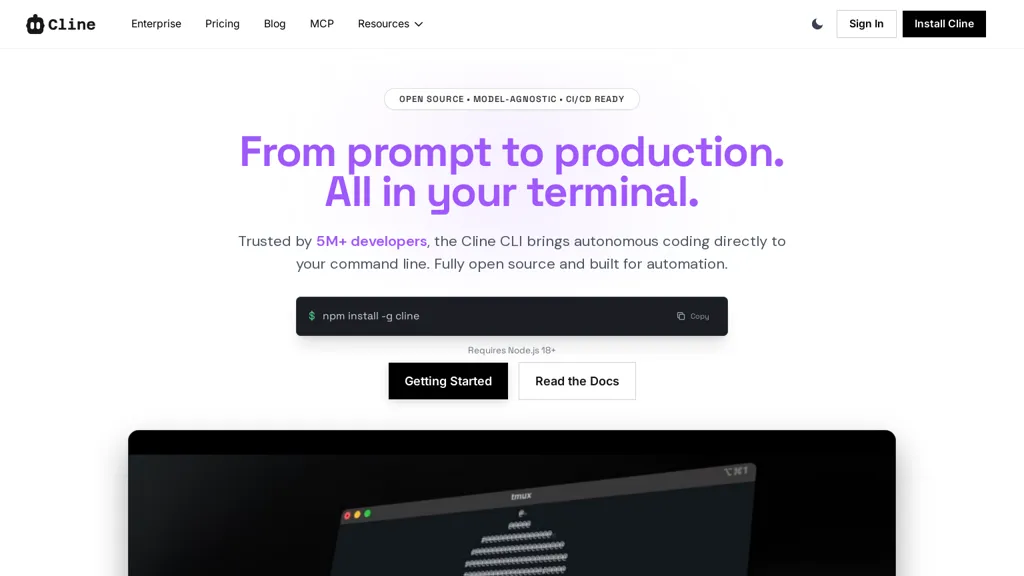 Cline CLI alternatives and competitors