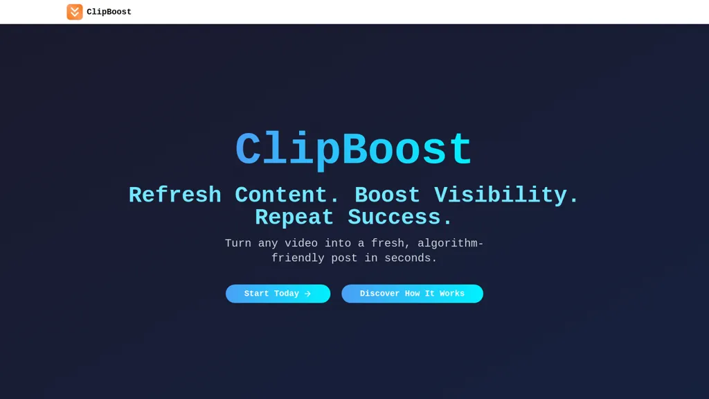 Clipboost website