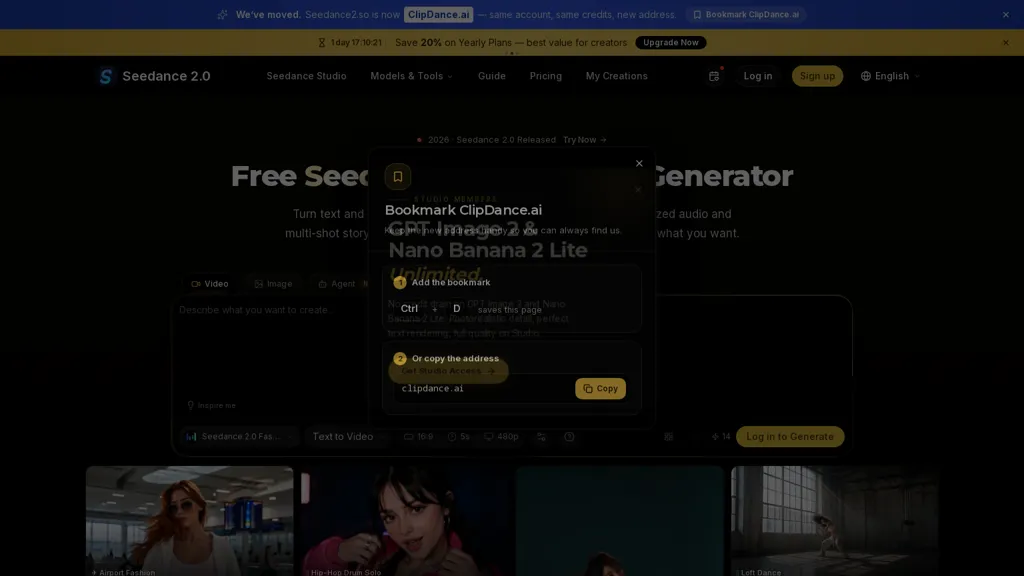 Clipdance AI screenshot