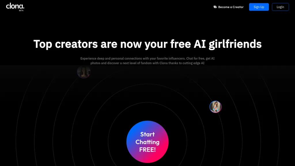 Clona AI website