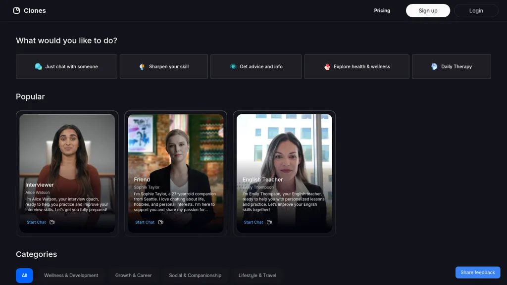 Clones website