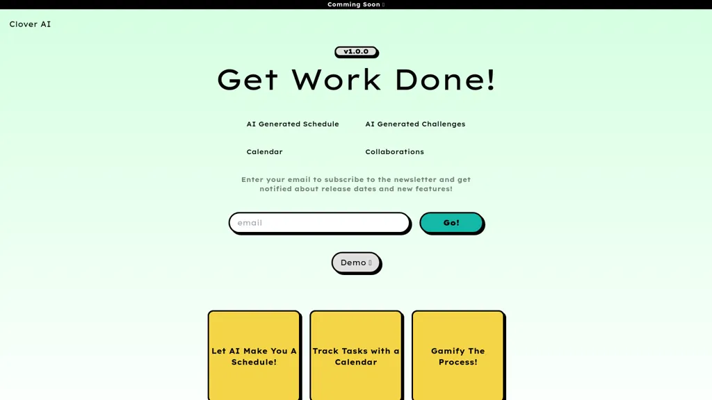 CloverAI website