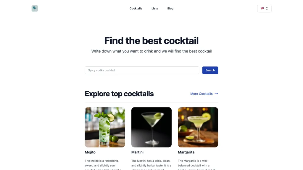 CocktailWave website