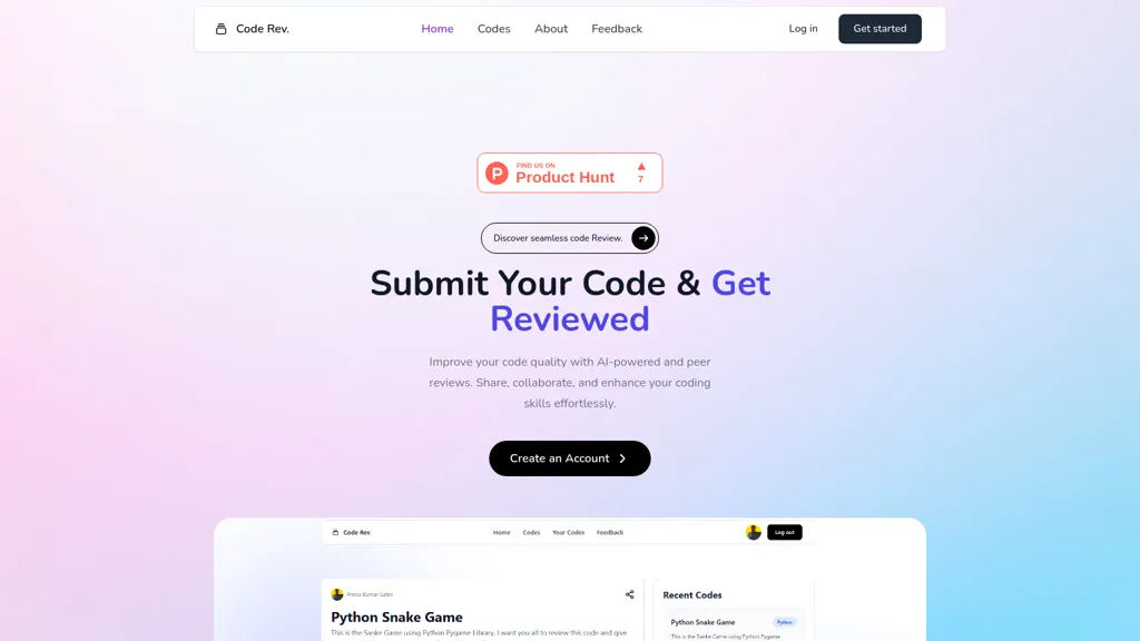 Code Rev. website