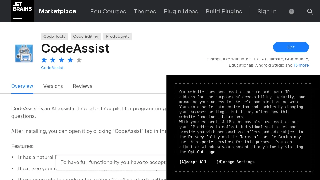 CodeAssist website