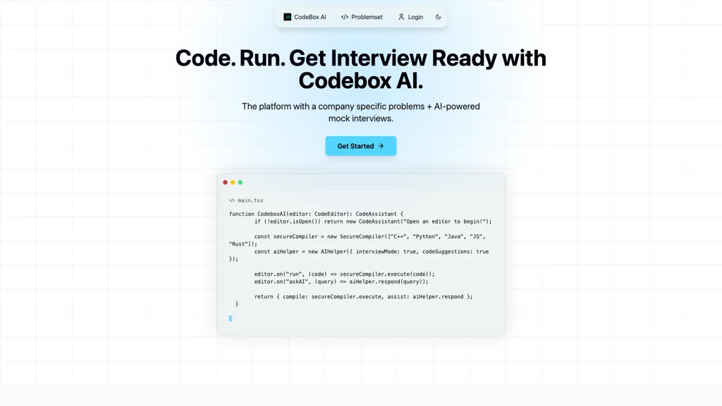 CodeBox AI AI tool screenshot